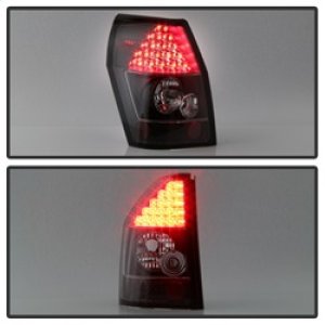 Dodge Magnum LED Tail Lights - SPYDER - Black - `05-`08