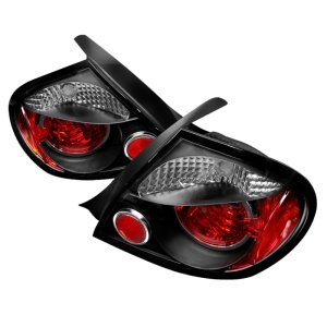 Dodge Neon Euro Tail Lights - SPYDER - Black - `03-`05