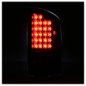 Dodge Ram 1500 LED Tail Lights - SPYDER - Black - `02-`06