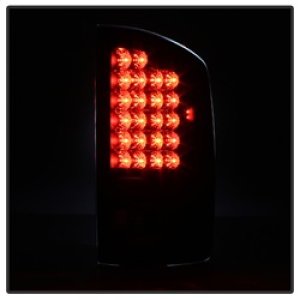Dodge Ram 2500 LED Tail Lights - SPYDER - Black - `03-`06