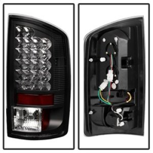 Dodge Ram 3500 LED Tail Lights - SPYDER - Black - `03-`06