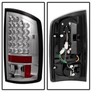 Dodge Ram 2500 Tail Lights - SPYDER - LED - Chrome - `03-`06