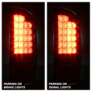 Dodge Ram 3500 LED Tail Lights - SPYDER - G2 Version - Smoke - `03-`06
