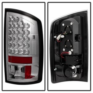 Dodge Ram 1500 LED Tail Lights - SPYDER - Chrome - `07-`08