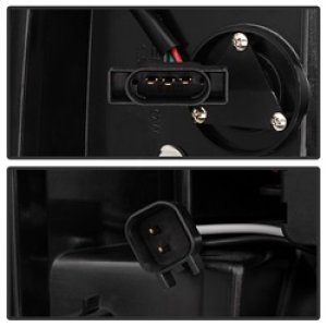 Dodge Ram 3500 Tail Lights - SPYDER - ALT-YD-DRAM06-LED-RC - Red Clear - `07-`09