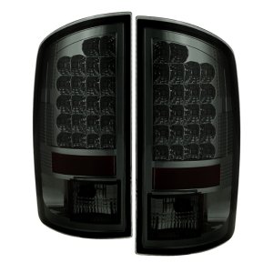 Ram 3500 Tail Lights - Rear - SPYDER - LED - Smoke - `07-`09