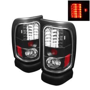 Dodge Ram 2500 LED Tail Lights - SPYDER - Black - `94-`02