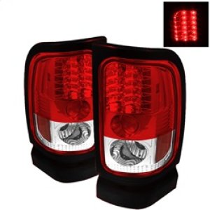 Dodge Ram 3500 LED Tail Lights - SPYDER - Red/Clear - `94-`02