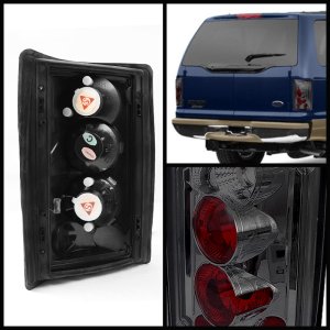Ford Econoline 250 Tail Lights - SPYDER - Euro Style - Smoke - `95-`06