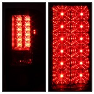 Ford F150 LED Tail Lights - Rear - SPYDER - Black - `04-`08