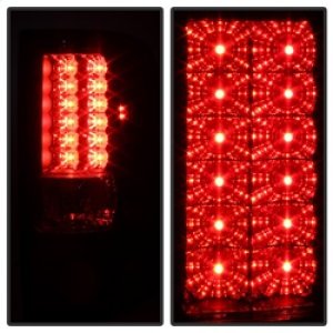 Ford F150 LED Tail Lights - Rear - SPYDER - Black - `04-`08