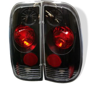 Ford F550 Super Duty Tail Lights - SPYDER - Euro Style - Black - `99-`07