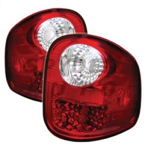 Ford F150 LED Tail Lights - SPYDER - Red Clear - `97-`03