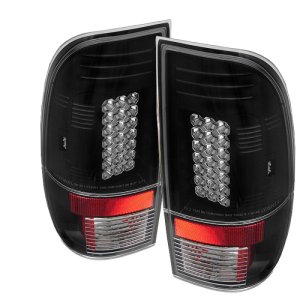 Ford F150 LED Tail Lights - SPYDER - Black - `97-`03