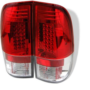 Ford F-150 Tail Lights - SPYDER - LED - Red Clear - `97-`03 Ford F-150 Tail Lights - SPYDER - LED - Red Clear - `97-`03