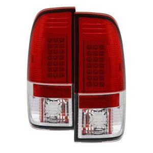 Ford F-150 Tail Lights - SPYDER - LED - Red Clear - `97-`03