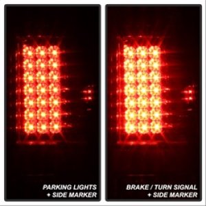 Ford F-150 Tail Lights - SPYDER - LED - Red Clear - `97-`03 Ford F-150 Tail Lights - SPYDER - LED - Red Clear - `97-`03