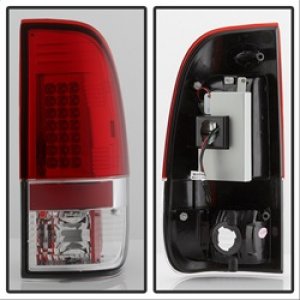 Ford F-150 Tail Lights - SPYDER - LED - Red Clear - `97-`03 Ford F-150 Tail Lights - SPYDER - LED - Red Clear - `97-`03