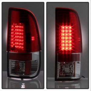 Ford F-350 Tail Lights - SPYDER - LED - Red Clear - `99-`07 Ford F-350 Tail Lights - SPYDER - LED - Red Clear - `99-`07