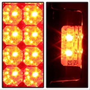 Ford F-350 Tail Lights - SPYDER - LED - Red Clear - `99-`07 Ford F-350 Tail Lights - SPYDER - LED - Red Clear - `99-`07