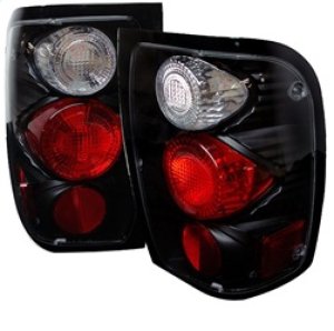 Ford Ranger Tail Lights - SPYDER - Euro Style - Black - `98-`00 Ford Ranger Tail Lights - SPYDER - Euro Style - Black - `98-`00