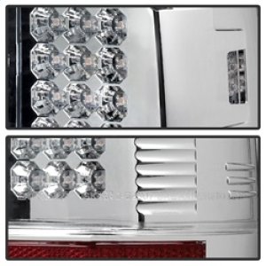 Ford Super Duty LED Tail Lights - SPYDER - Chrome - `08-`15
