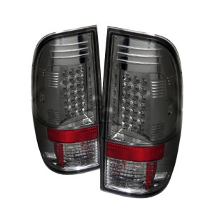 Ford Super Duty LED Tail Lights - SPYDER - Smoke - `08-`15