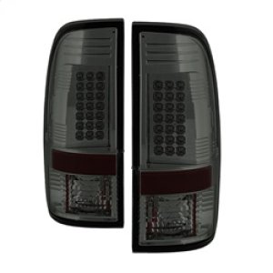 Ford Super Duty LED Tail Lights - SPYDER - Smoke - `08-`15