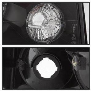 Hyundai Santa Fe Tail Lights - SPYDER - Euro Style - Black - `01-`06