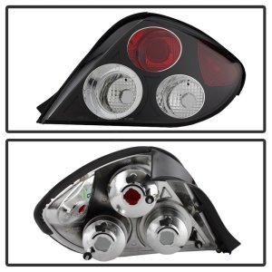 Hyundai Tiburon Tail Lights - SPYDER - Euro Style - Black - `03-`05