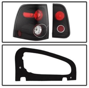 Lincoln Navigator Euro Tail Lights - SPYDER - Euro Style - Black - `03-`06