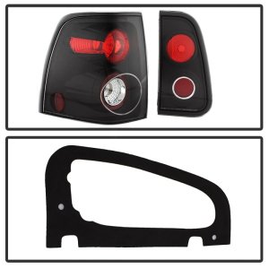 Lincoln Navigator Euro Tail Lights - SPYDER - Euro Style - Black - `03-`06