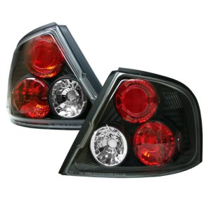 Nissan Altima Euro Tail Lights - SPYDER - Euro Style - Black - `98-`01
