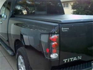 Nissan Titan Tail Lights - SPYDER - Euro Style - Black - `04-`14