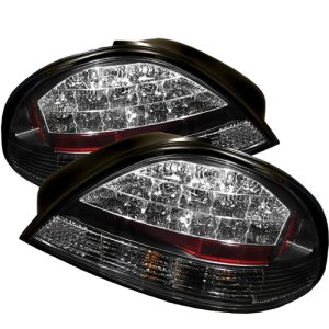 Pontiac Grand AM LED Tail Lights - SPYDER - Black - `99-`05