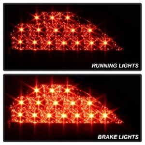 Pontiac Grand AM LED Tail Lights - SPYDER - Black - `99-`05