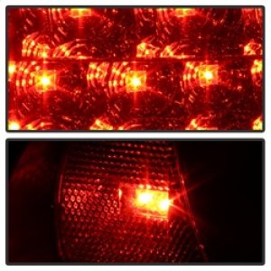 Pontiac Grand AM LED Tail Lights - SPYDER - Black - `99-`05