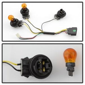 Pontiac Grand AM LED Tail Lights - SPYDER - Black - `99-`05