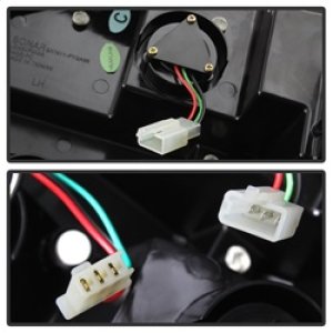 Pontiac Grand AM LED Tail Lights - SPYDER - Black - `99-`05