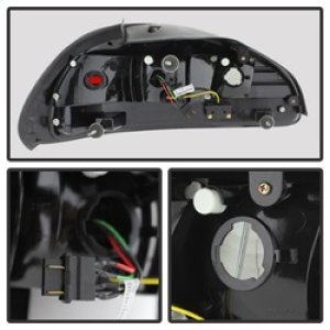 Pontiac Grand Prix LED Tail Lights - SPYDER - Black - `97-`03