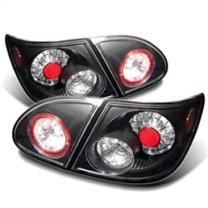 Toyota Corolla LED Tail Lights - SPYDER - Black - `03-`08