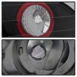 Toyota Corolla Euro Tail Lights - SPYDER - Euro Style - Black - `98-`02