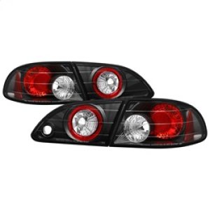 Toyota Corolla Euro Tail Lights - SPYDER - Euro Style - Black - `98-`02