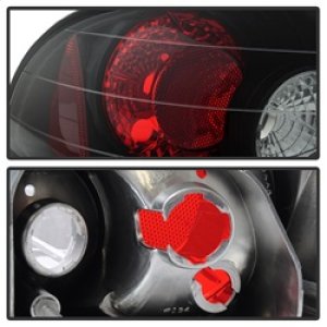 Toyota Corolla Euro Tail Lights - SPYDER - Euro Style - Black - `98-`02