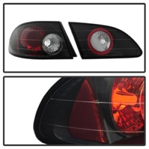 Toyota Corolla Euro Tail Lights - SPYDER - Euro Style - Black - `98-`02