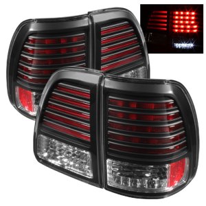 Toyota Land Cruiser LED Tail Lights - Rear - SPYDER - Black - `98-`05