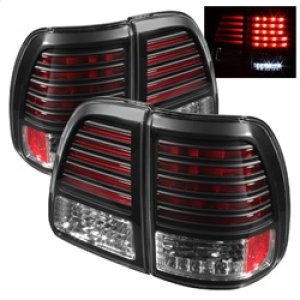Toyota Land Cruiser LED Tail Lights - Rear - SPYDER - Black - `98-`05
