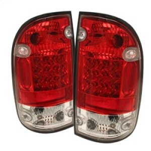 Toyota Tacoma LED Tail Lights - SPYDER - Red/Clear - `95-`00