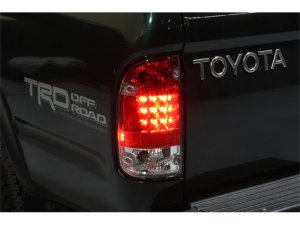 Toyota Tacoma LED Tail Lights - SPYDER - Red/Clear - `95-`00
