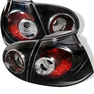 Volkswagen Golf Tail Lights - SPYDER - Euro Style - Black - `06-`09